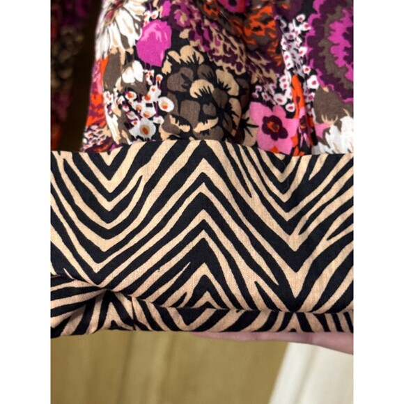 Vera Bradley Rosewood Button Down Long Sleeve Top With Collar Medium - Picture 6 of 8